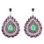 Import Handmade natural garnet rhodolite emerald gemstone indian jewelry 925 sterling silver drop earring manufacturer from India
