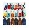 Happy Socks ,Wholesale Custom Colorful Jacquard Socks,Fashion Design Man Dress Socks