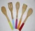 Import Heat-resistant Bamboo spatula  Cooking Utensil Set colorful painted in handle for Kitchen from China