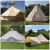 Import Heavy duty cotton canvas bell tent uk luxury glamping tent from China