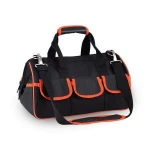 Heavy Duty Hard Plastic Base Multi functional Wide Mouth Storage Electrician Tool Kit Bag