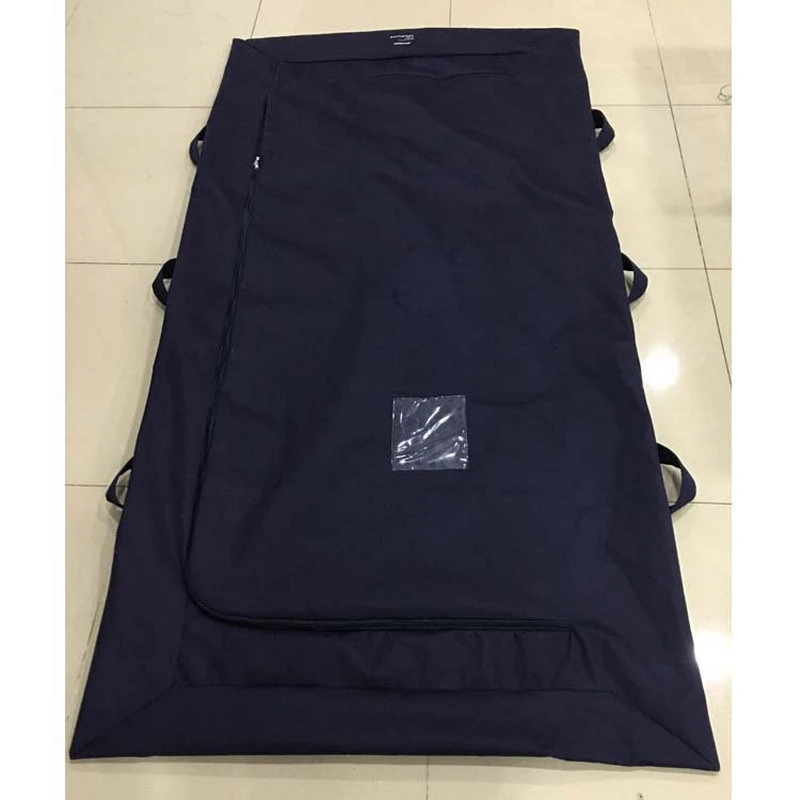 Heavy Duty Non-woven Peritoneum Corpse Cadaver Dead Body Bag With Six  6 Handles Filling body bags Dark blue