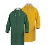 Heavy duty pvc polyester adult yellow plastic raincoat