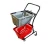 Import heavy duty safety grocery supermarket rolling plastic shopping trolley cart with 4 wheels from China