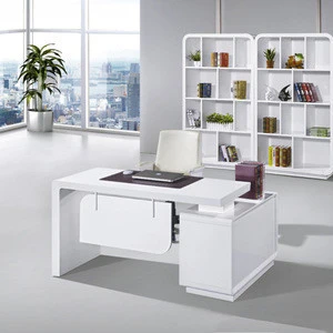 High gloss luxury use home office laptop computer desk