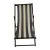 high-impact deck chair wood collapsible sand beach chair outdoor with back cushion for sunbathe