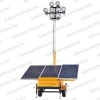 high lumens single alex  4*100W  6*100W mobile portable battery powered led light tower from china