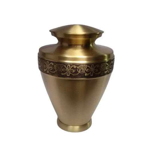 High Quality Adult Cremation Urns Funeral Supplies Brass Engraved Cremation Urns Wholesale  Manufacturer From India