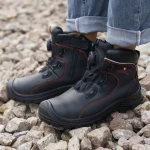 High quality construction spider king  injection machine chemical resistant men Safety Shoes With Steel Toe