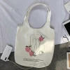 High Quality Control Sturdy Loadable Customized Color Shoulder Vest Canvas Tote Bag With Inside Pocket