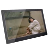 High quality digital photo frame with fm radio clock and alarm lcd advertising player
