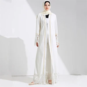 High Quality Elegant Womens Modest Muslim Long Sleeve Islamic Clothing  Abaya Dress