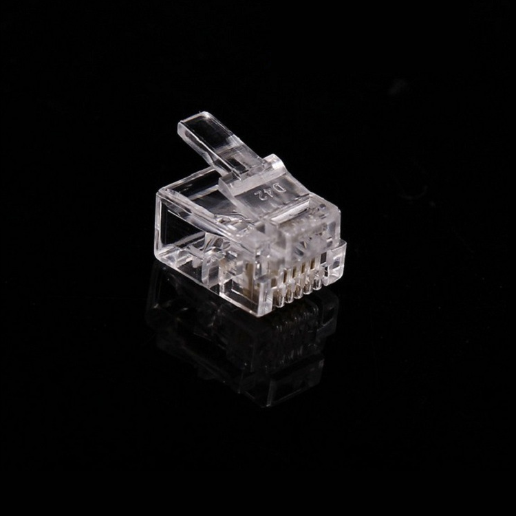High quality gold plated RJ11 telephone crystal head Cat3 phone modular plugs 6P4C connector