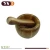 Import High quality granite acacia wood mortar and pestle with natural material kitchen spice tools from China
