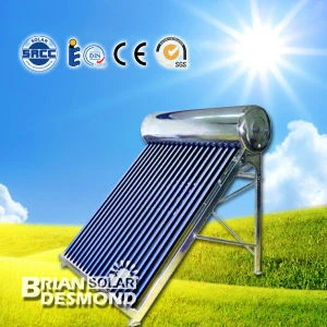 High quality home using pressurized All glass solar water heater
