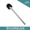high quality Hotel Bathroom Stainless Steel Toilet Brush Holder with makeup brush head