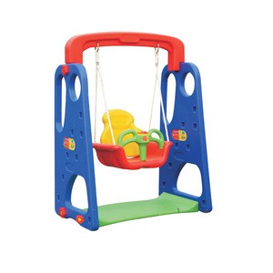 High Quality Multifunctional Kids Toys , Plastic Swing And Slide Set