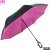Import High Quality OEM C Handle Inverted Stand Car Umbrella with print logo,  wholesale double layers customized umbrella from China