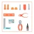 High Quality Plastic Children&#39;s Tool Set Toys Repair Pretend Play Tool Box Assembly DIY Tool Kit