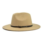 High Quality Solid Color Classic Daily Life Cotton Flat Hat Party Fashion Cowboy Hat