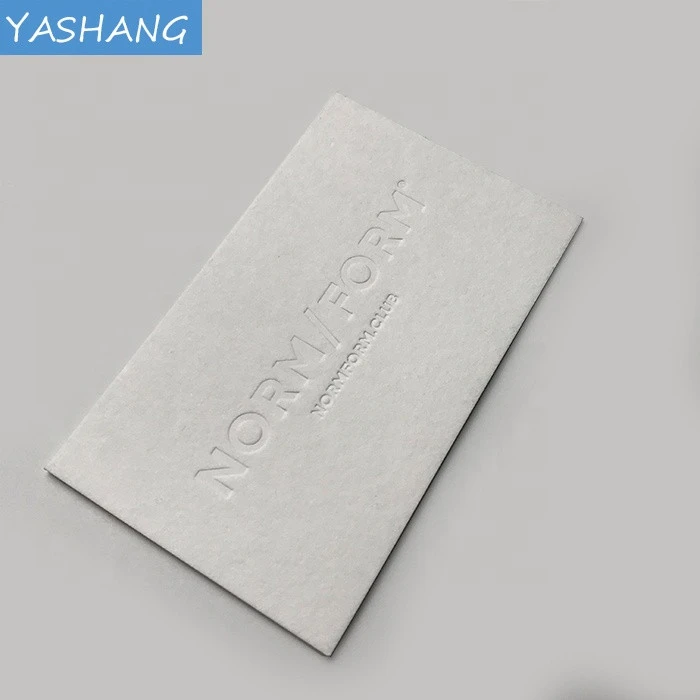 High Quality Special customized blind embossed name cards with 3D embossed business card cutter