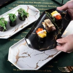 High quality sushi plate salad plate rectangular plates Snack