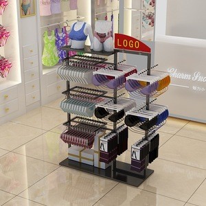 High Quantity  shoes Sock Clothes  Metal Display Rack Underwear Shelf Hanging Storage Stands