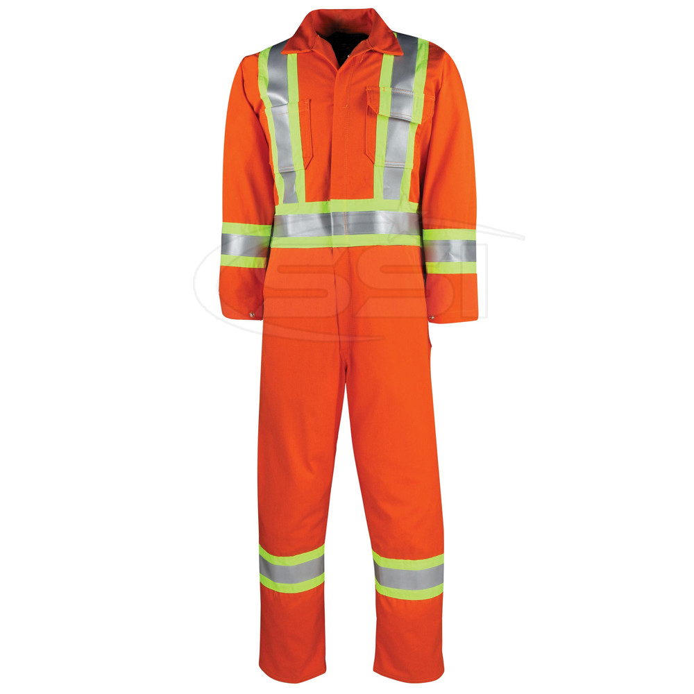 Buy High Vis Fire Resistant Industrial Flame Retardant Coverall Work ...