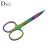 Import Hign Quality Curved Scissors Chameleon Stainless Steel Makeup Eyebrow Scissors from China