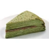 Hokkaido green tea cake pastry products with flavorful coarse sweet red bean paste