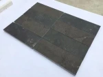 honed paving stone tiles in blue limestone