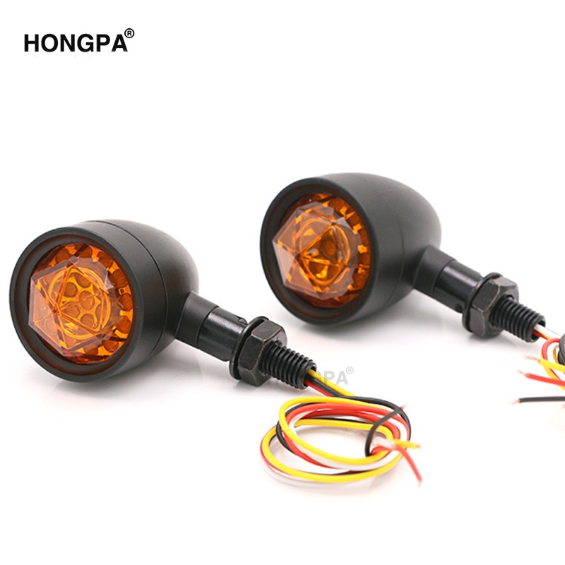 HONGPA universal retro motorcycles turn signals custom motorcycle signal led indicators for triumph scrambler