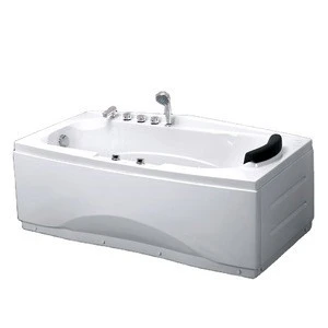 Hot acrylic whirlpool massage glass bathtub with spa function
