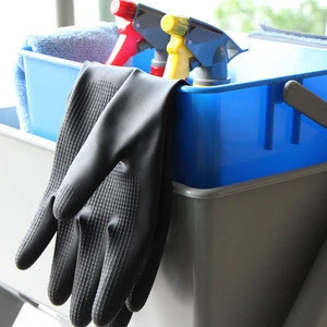 Hot black/red 3 sizes cleaning tool household rubber glove