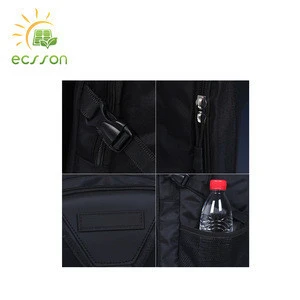 Hot Fashion multi function cheap promotional solar backpacks for outdoor use