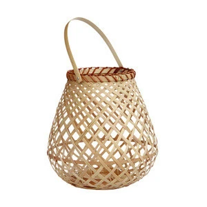 Hot item low price buying in large quantity bamboo candle lantern 100% handmade wholesale.
