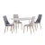 Import Hot Sale Bazhou Modern Dining Table Set Small Family Style Dining Room Sets from China