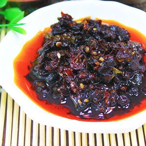 Hot sale chinese tender bud of pepper paste with black bean chili sauce