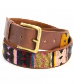 Hot Sale Classic Handmade Genuine Leather Kenyan Custom Beaded Belts