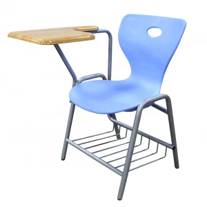 Hot sale draft table classroom modern design school chair with writing pad movable