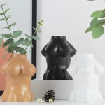 Hot Sale Home Body Ceramic Vase Sculpture Decoration Crafts Art Dried Flowers Vase