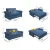 Import Hot sale home furniture simple multifunctional sofa with bed from China