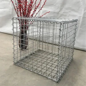 Hot Sale Hot Dipped Galvanized Welded Wire Mesh Gabion Cage 5*5cm hole size 1M x 0.5M x 1M