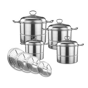 Hot sale OEM serving home goods cookware African stock pot stainless steel soup pot