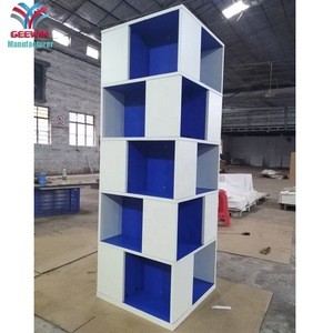 Hot Sale Popular Style Furniture Book Rack Wooden Cube Bookcase