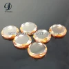Hot Sale Round Flatback Champagne Lab Synthetic Crystal Glass Stone Gems Loose Gemstone Beads Diamond for Jewelry