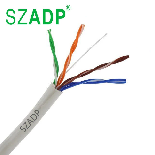 HOT SALE SZADP Indoor UTP CAT5e 4Pair 0.5mm CCA PVC Jacket 305m Box network Cable