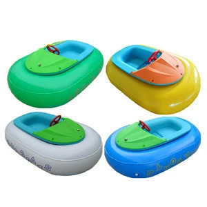 Hot Sale water park inflatable children electric bumper boat floating water toys for sale