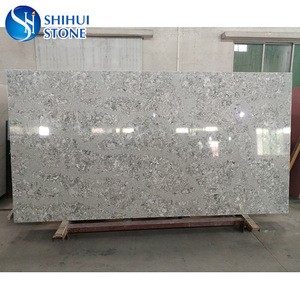 Hot sales artificial marble vein quartz stone big slabs in U.S.A