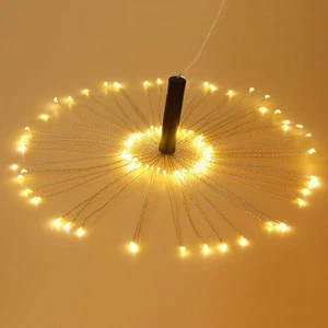 Hot Sales Battery Operated Hanging Starburst Light Micro Mini Starry Starburst Twig Light Firework Led Lights For Wedding Decor